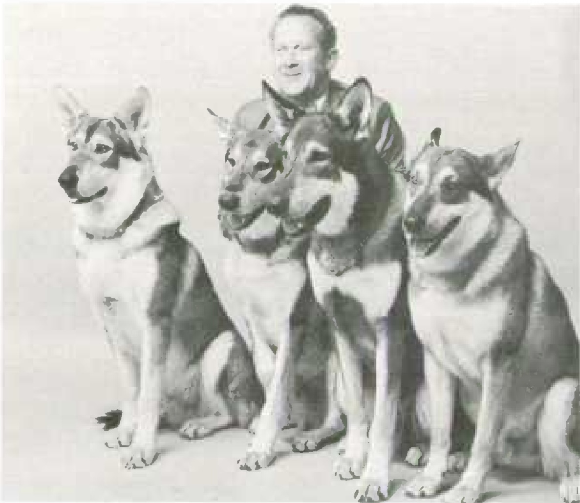 London pictured with three stand-ins in Canada 1964